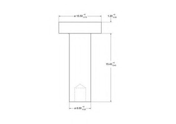 Заклепка, накладки барабанного тормоза FERODO 93251