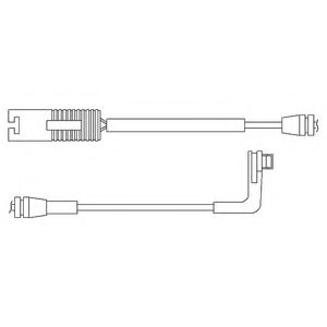 Контрольный контакт, контроль слоя тормозных колодок DELPHI LZ0179