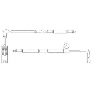 Контрольный контакт, контроль слоя тормозных колодок DELPHI LZ0196