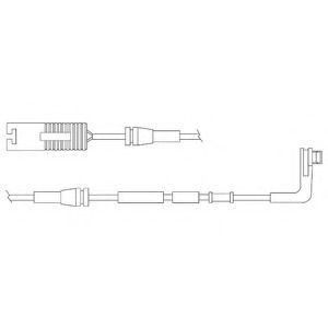 Контрольный контакт, контроль слоя тормозных колодок DELPHI LZ0206