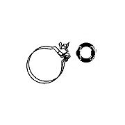 Кронштейн, глушитель HJS 82 12 2814