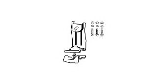 Кронштейн, глушитель HJS 82 12 2261