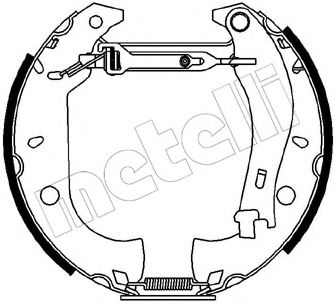 Комплект тормозных колодок METELLI 51-0037