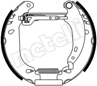 Комплект тормозных колодок METELLI 51-0092
