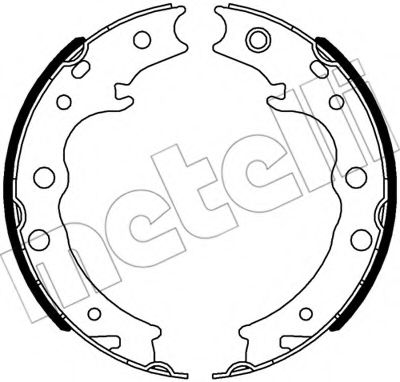 Комплект тормозных колодок, стояночная тормозная система METELLI 53-0539