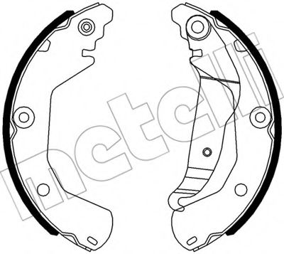 Комплект тормозных колодок METELLI 53-0554
