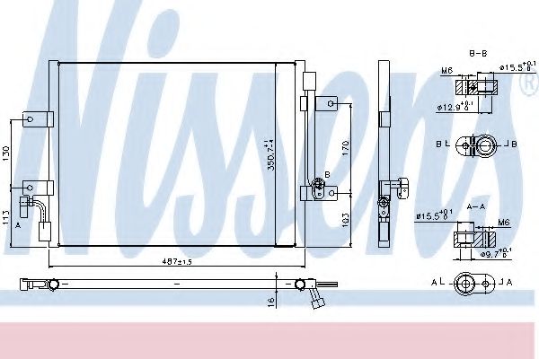 Конденсатор, кондиционер NISSENS 940311