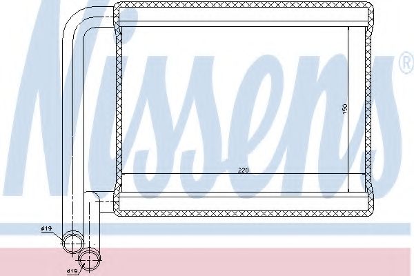 Теплообменник, отопление салона NISSENS 77527