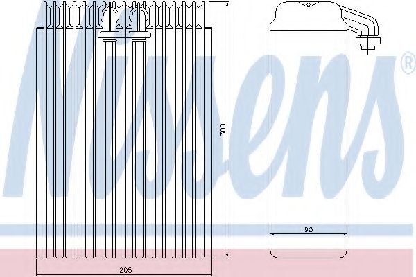 Испаритель, кондиционер NISSENS 92200