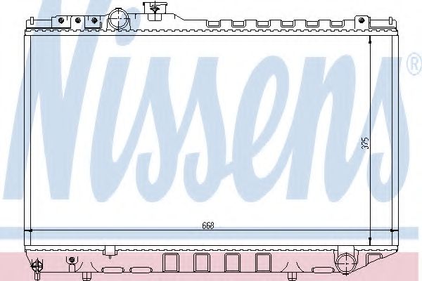 Радиатор, охлаждение двигателя NISSENS 64729