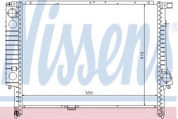 Радиатор, охлаждение двигателя NISSENS 60605