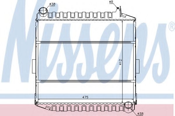Радиатор, охлаждение двигателя NISSENS 61451
