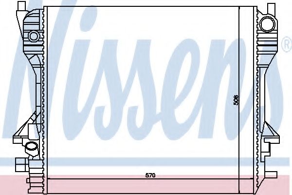 Радиатор, охлаждение двигателя NISSENS 66707