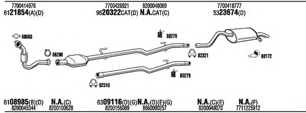 Система выпуска ОГ FONOS REK09044