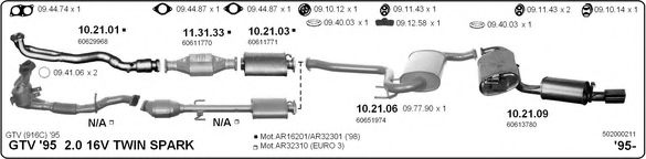 Система выпуска ОГ IMASAF 502000211