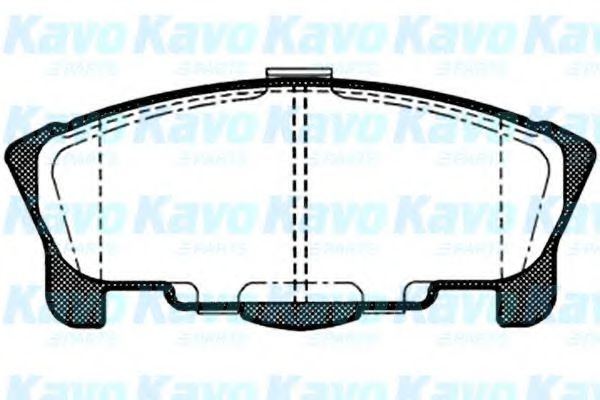 Комплект тормозных колодок, дисковый тормоз KAVO PARTS BP-1508