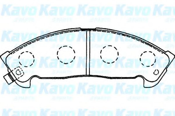 Комплект тормозных колодок, дисковый тормоз KAVO PARTS BP-3507