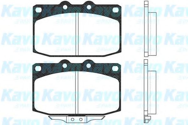 Комплект тормозных колодок, дисковый тормоз KAVO PARTS BP-4509