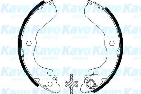 Комплект тормозных колодок KAVO PARTS BS-6408