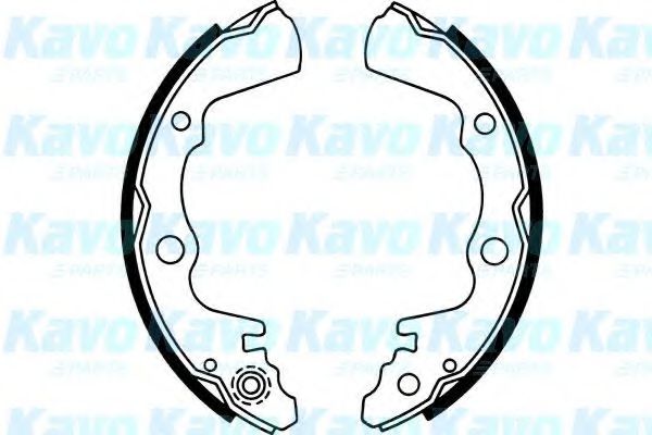 Комплект тормозных колодок KAVO PARTS BS-8402
