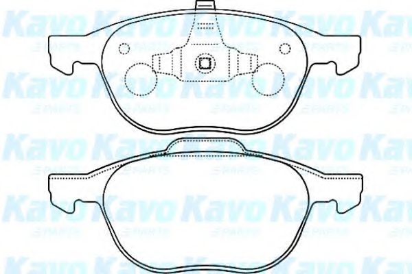 Комплект тормозных колодок, дисковый тормоз KAVO PARTS BP-4555