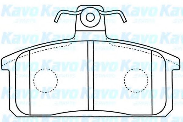 Комплект тормозных колодок, дисковый тормоз KAVO PARTS BP-8530