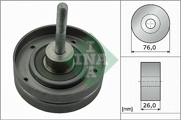 Паразитный / ведущий ролик, поликлиновой ремень INA 532 0351 30