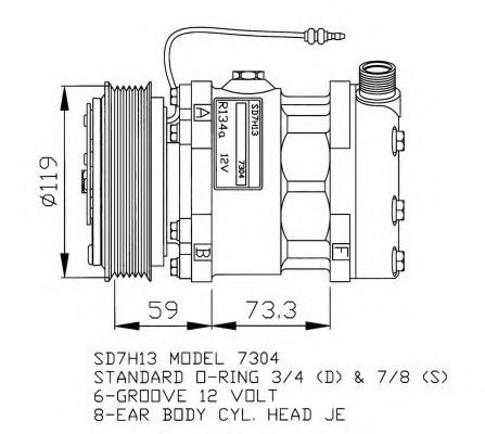 Компрессор, кондиционер NRF 32140G
