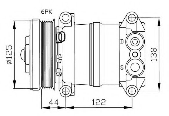 Компрессор, кондиционер NRF 32202G