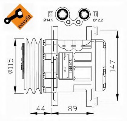 Компрессор, кондиционер NRF 32207G