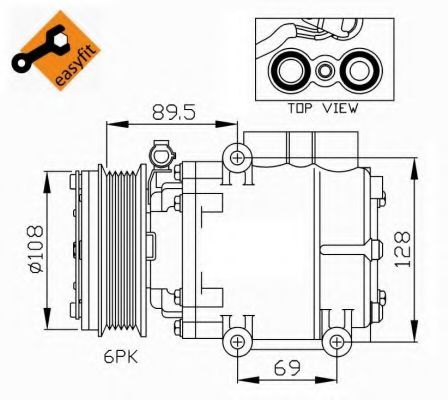 Компрессор, кондиционер NRF 32248G