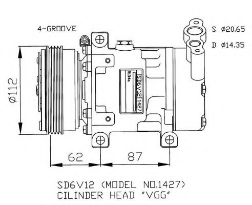 Компрессор, кондиционер NRF 32253G