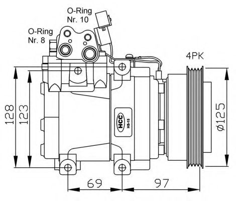 Компрессор, кондиционер NRF 32445G