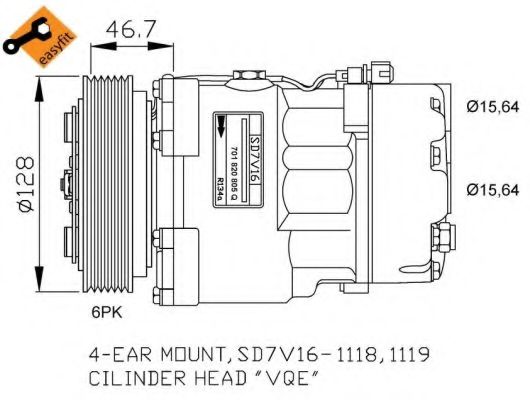 Компрессор, кондиционер NRF 32680G