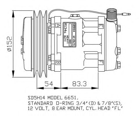 Компрессор, кондиционер NRF 32763G