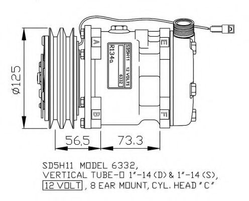 Компрессор, кондиционер NRF 32802G