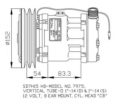 Компрессор, кондиционер NRF 32814G