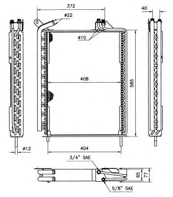 Конденсатор, кондиционер 4SEASONS 53862
