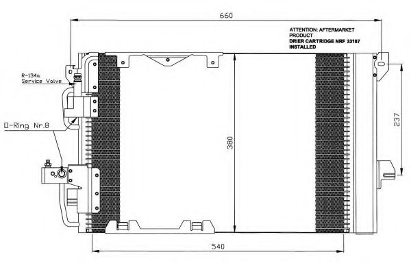 Конденсатор, кондиционер NRF 35416