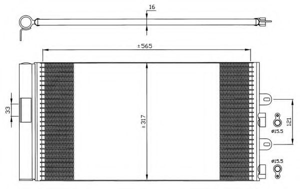 Конденсатор, кондиционер NRF 35606