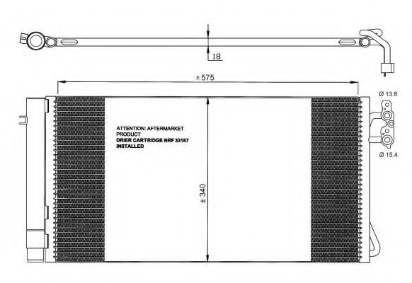 Конденсатор, кондиционер NRF 35773