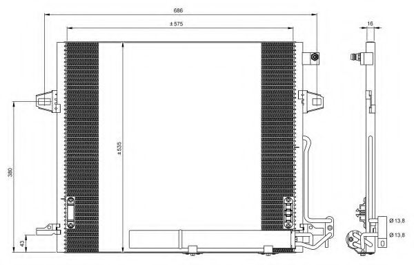 Конденсатор, кондиционер NRF 35927