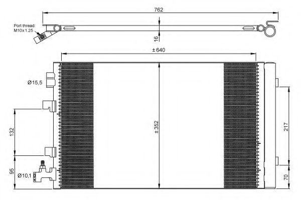 Конденсатор, кондиционер NRF 35932