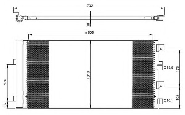 Конденсатор, кондиционер NRF 35969