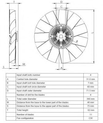 Сцепление, вентилятор радиатора NRF 49555