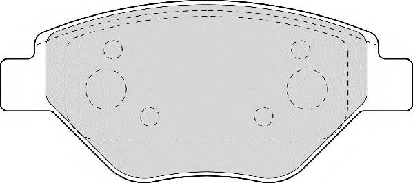 Комплект тормозных колодок, дисковый тормоз NECTO FD6864A