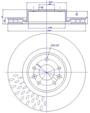 Тормозной диск CAR 1380