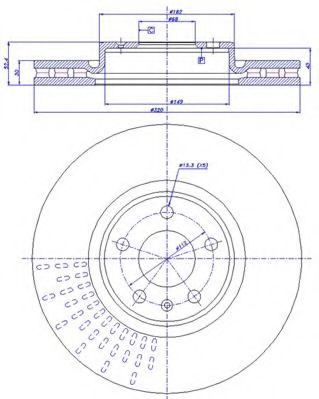 Тормозной диск CAR 142.1788