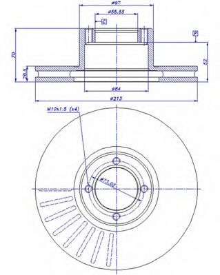 Тормозной диск CAR 197