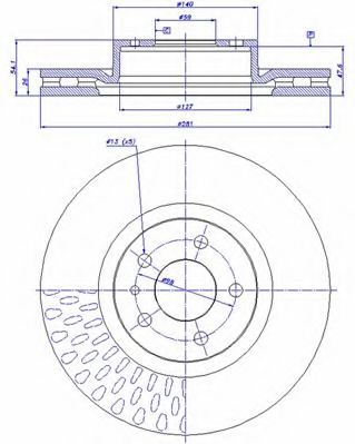 Тормозной диск CAR 142.404
